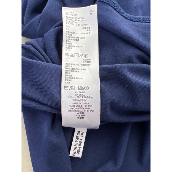 Tommy Bahama Faux Wrap Dress Size Large Side Gathered Waist Cap Sleeve Business - Picture 6 of 9